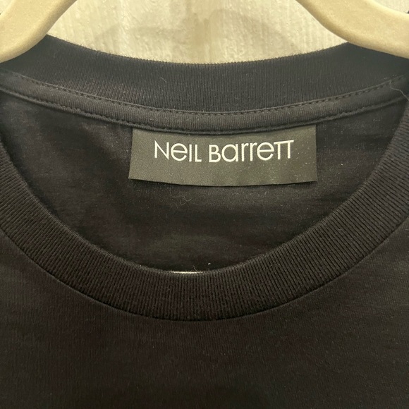 NWT - Neil Barrett Black Untitled T-Shirt - Picture 3 of 6